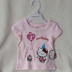 Hello Kitty Pink Birthday Short Sleeve Tee